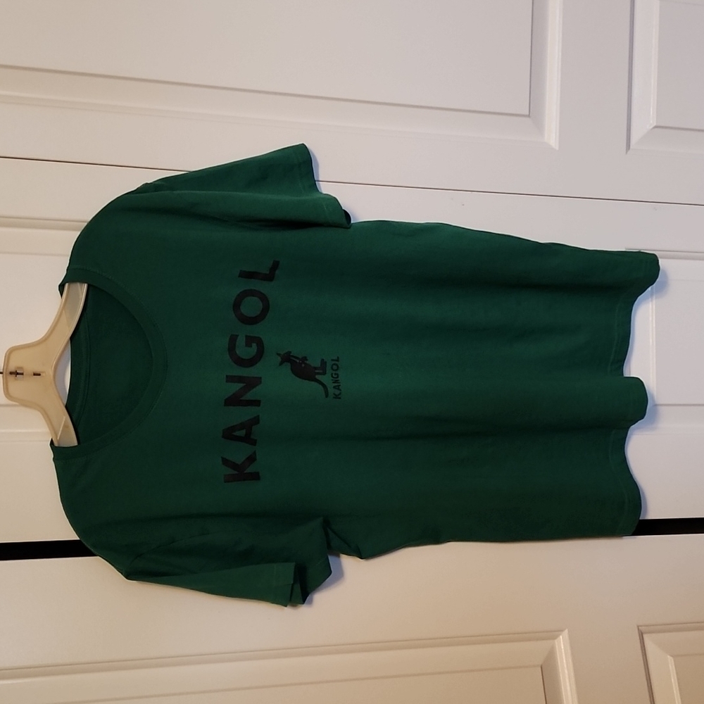 Mens Kangol Green Tshirt Large